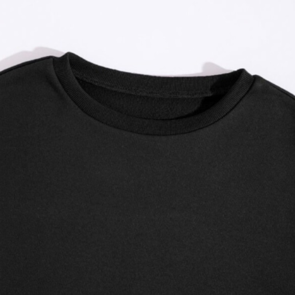 Black Thermal Lined Sweatshirt + Sweatpants coord set (Size M) - Picture 4 of 4